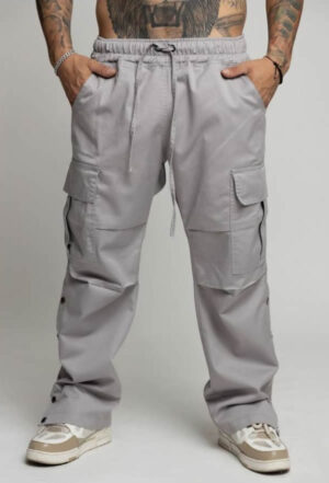 PANTALON DE CARGO GRIS