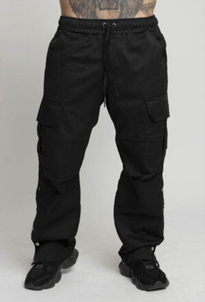PANTALON DE CARGO NEGRO
